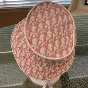 Christian Dior Pink Trotter Monogram Bucket Hat as seen in Trisha’s TikToks If it main image 3